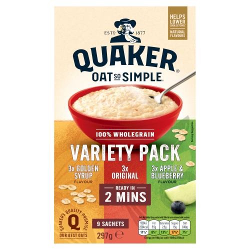 Płatki owsiane Quaker Oats Variety 227g(9x33g)