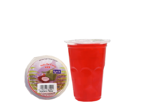 Nata de coco Strawberry 220g Kara