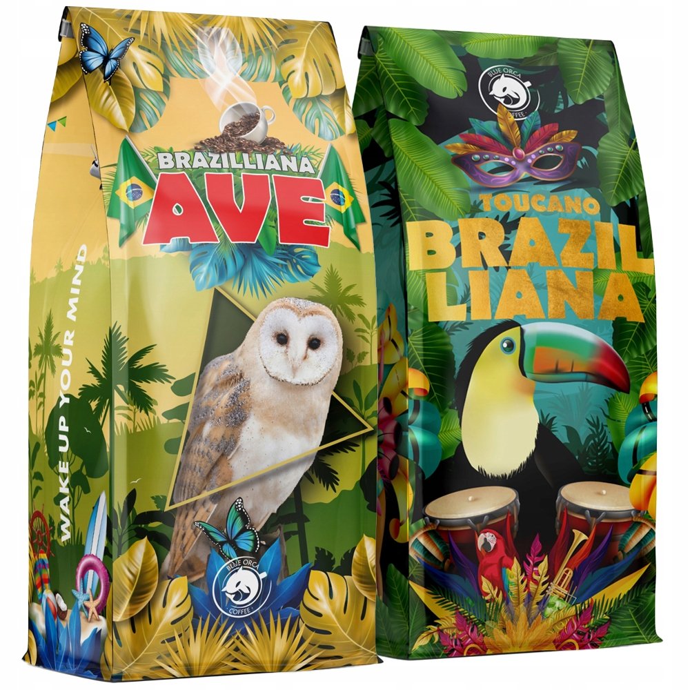 Kawa Ziarnista 2Kg Zestaw - Świeżo Palona - Z Palarni Kawy Blue Orca Coffe