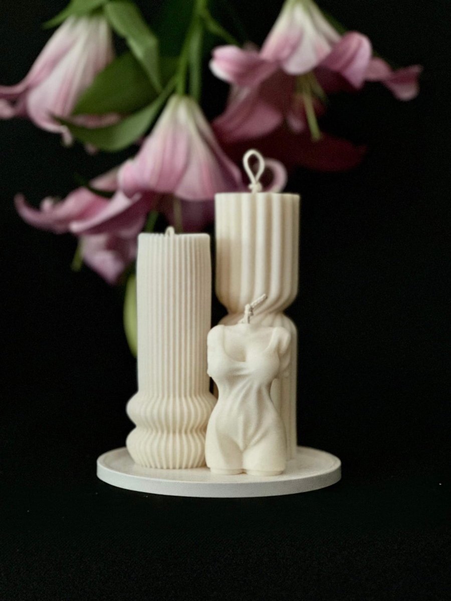 Zestaw Świec Sojowych Ozdobnych Ana