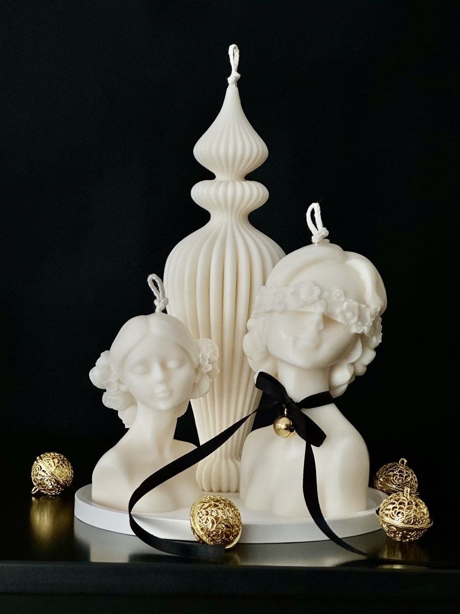 Zestaw Świec Sojowych Ozdobnych Livia