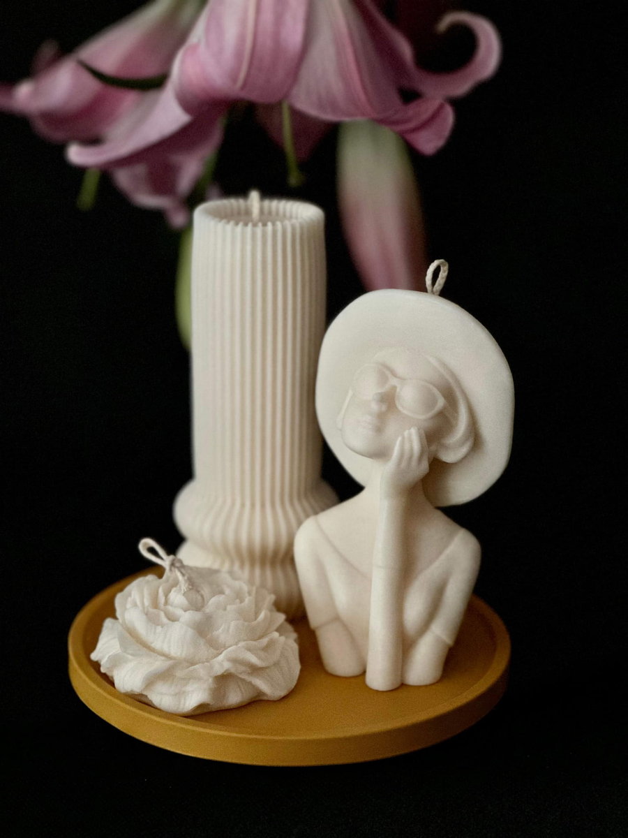 Zestaw Świec Sojowych Ozdobnych Carmen