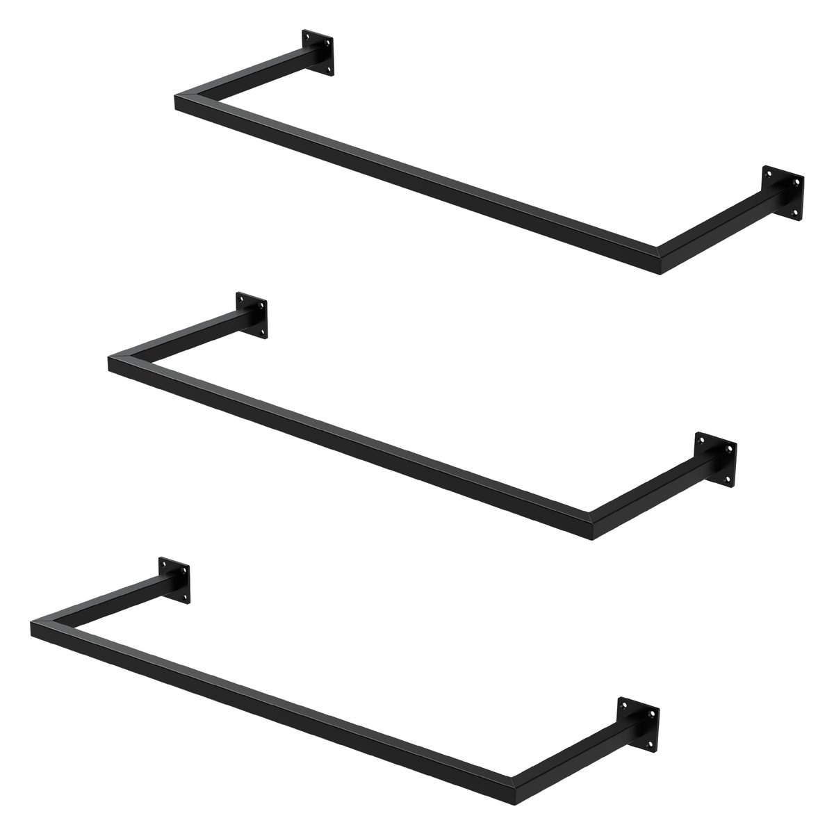 3x wieszak na ubrania wieszak na ubrania wieszak na ubrania stalowy wieszak na ubrania ściana