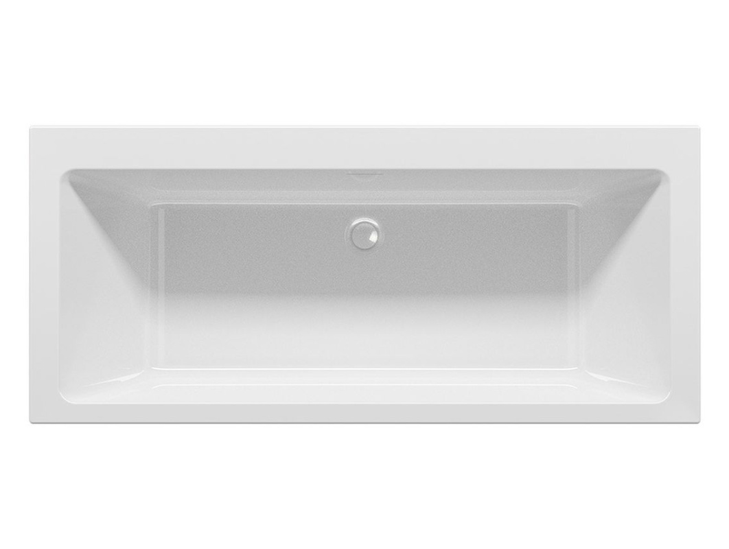 Riho Rethink Cubic Wall Wanna prostokątna 180x80 cm do zabudowy biały mat B160001105
