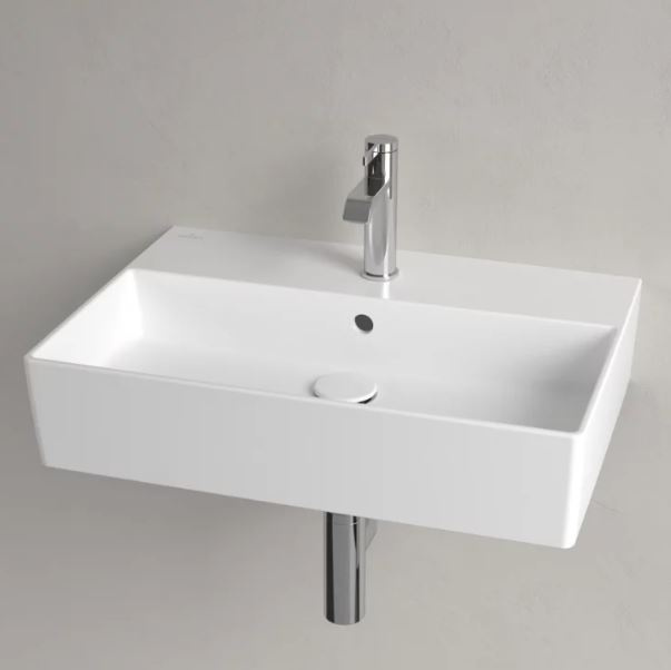 Villeroy & Boch Memento 2.0 Umywalka wisząca 60x42 cm z otworem na baterię z przelewem biały mat z powłoką CeramicPlus 4A2260RW