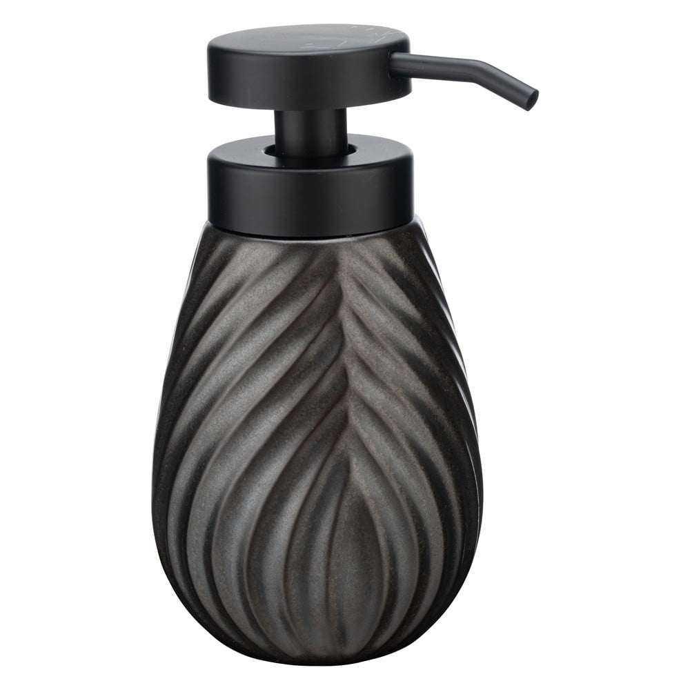 Antracytowy ceramiczny dozownik do mydła 330 ml Idro – Wenko