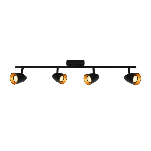 Tino lampa sufitowa (spot) 4xGU10 czarna/złota SPL-36748-4-BK-GD