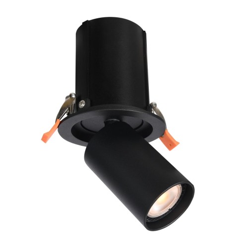 Termo lampa sufitowa (spot) do zabudowy 1xGU10 czarna SPL-50310-1R BK
