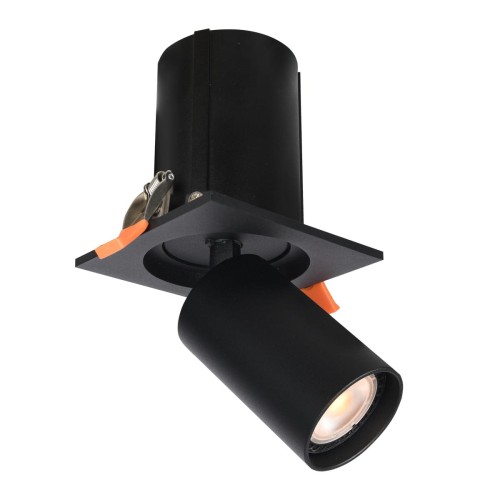Termo lampa sufitowa (spot) do zabudowy 1xGU10 czarna SPL-50310-1S BK