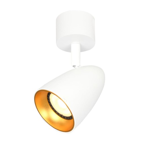 Tino lampa sufitowa (spot) 1xGU10 biała/złota SPL-36748-1R-WH-GD