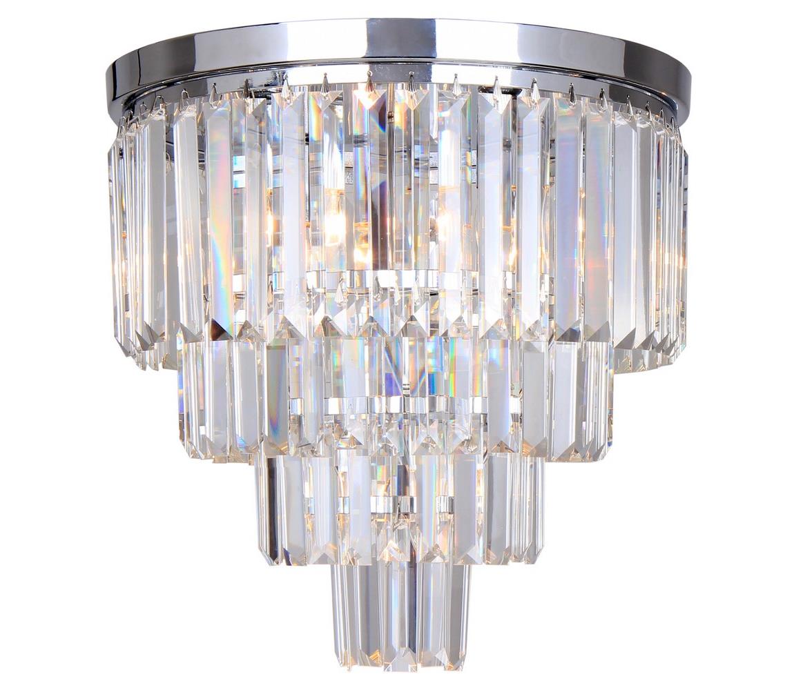 Brilagi - LED Plafon kryształowy MOZART 5xE14/40W/230V chrom błyszczący