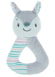 PETITE&MARS Zabawka z grzechotką wiewiórka kolorowa Boby