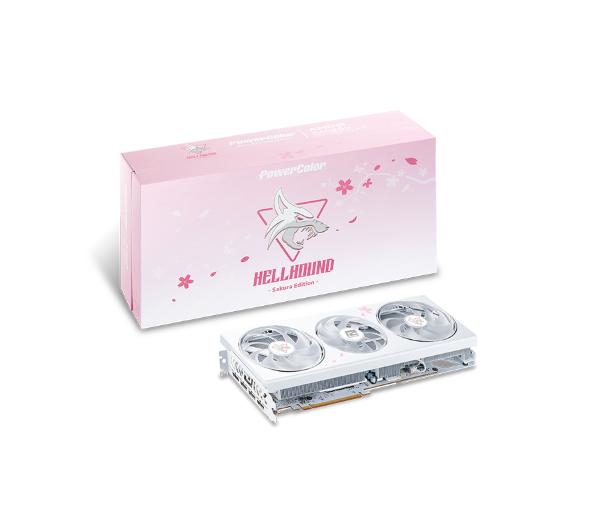 PowerColor Hellhound Sakura Limited Edition Radeon RX 7800 XT 16GB GDDR6 256bit FSR VGAPOCATI0280