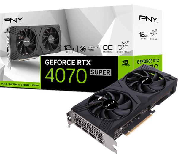 PNY GeForce RTX 4070 Super Verto 12GB GDDR6X 192bit DLSS 3 VGAPNYNVD0219