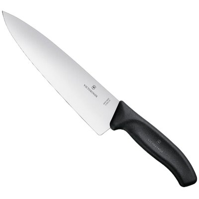 Victorinox Nóż kuchenny Swiss Classic Extra szerokości, nóż do krojenia czarna na Blister długość 20 cm, 6.8063.20b 6806320B