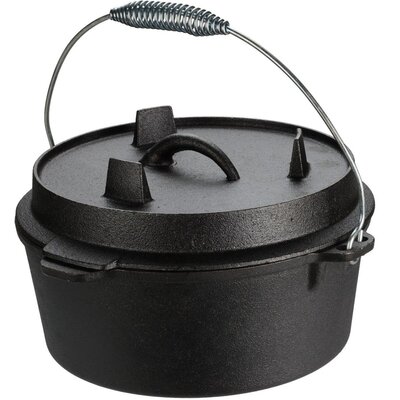 Garnek żeliwny do grilla, kociołek, Ø 25 cm