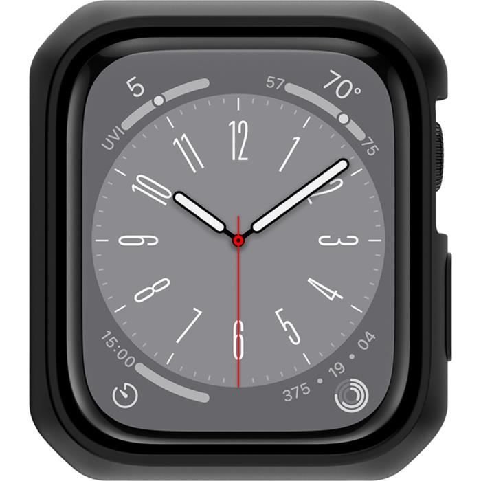 Wzmocnione etui Itkins do Apple Watch 42–44 mm – Spectrum R Solid – Plastik w 100% z recyklingu – Czarny