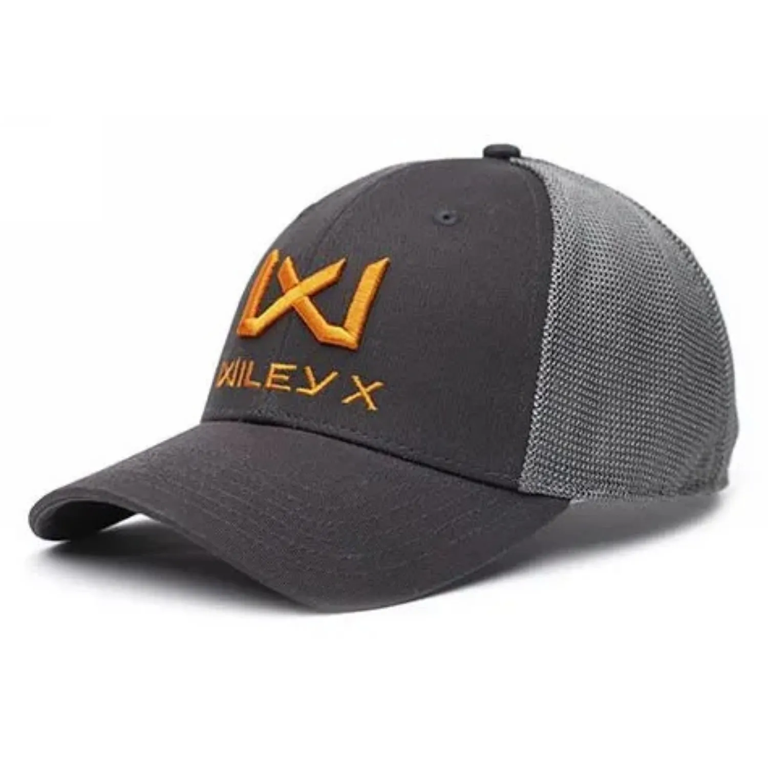 Czapka z daszkiem Wiley X Trucker Cap - Grafitowa/Pomarańczowa