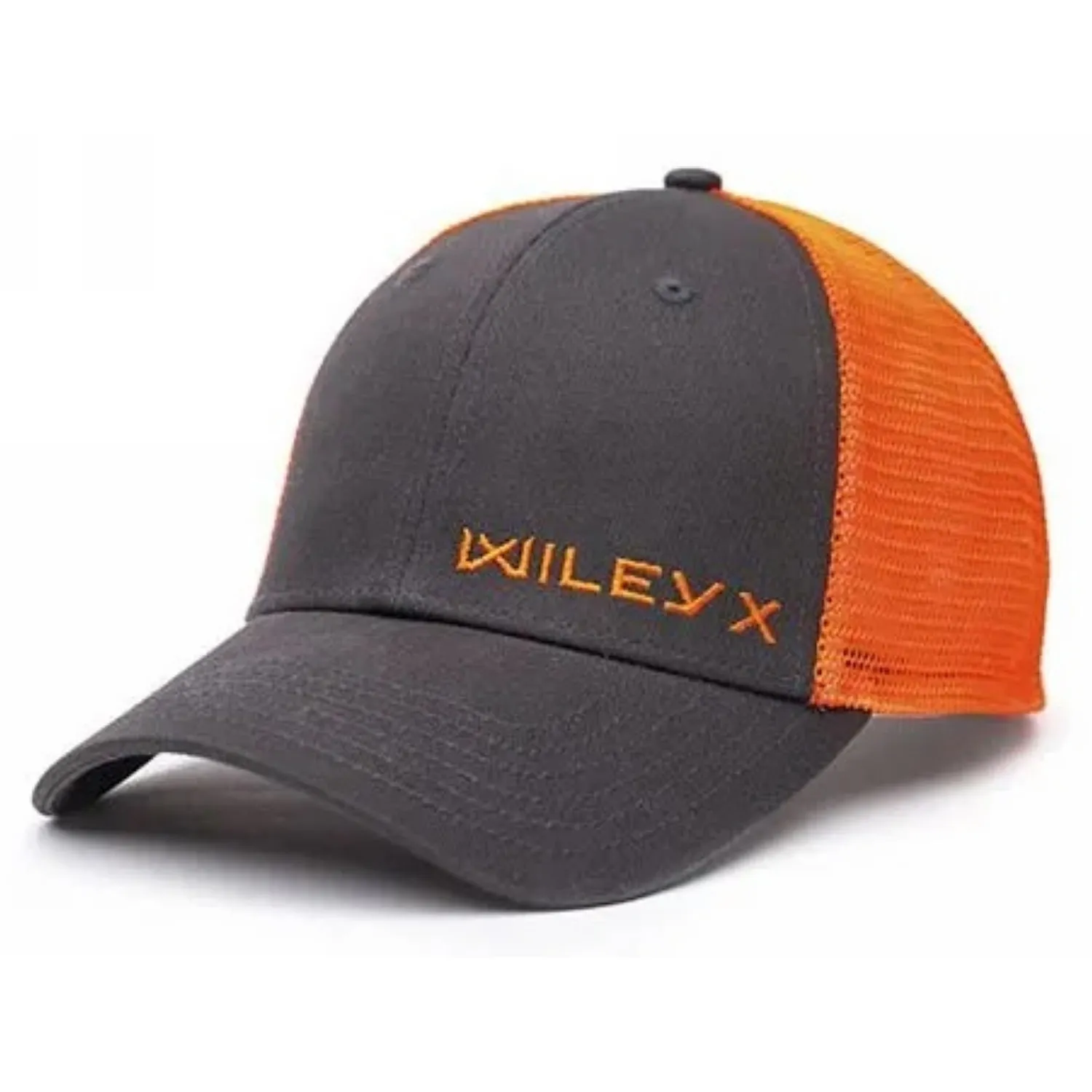 Czapka z daszkiem Wiley X Trucker Cap - Grafitowa/Pomarańczowa