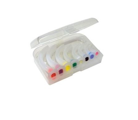 Zestaw rurek Guedel ustno-gardłowych Zestaw 8 sztuk rurek Guedel w pudełku