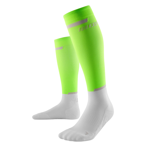 CEP Skarpety kompresyjne męskie TALL 4.0 green/white
