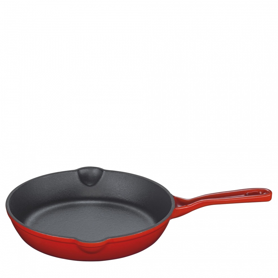 Patelnia żeliwna, śred. 20 cm, czerwona kod: KU-0403151420