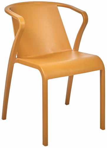 Krzesło z podłokietnikami Fado mustard - Ezpeleta