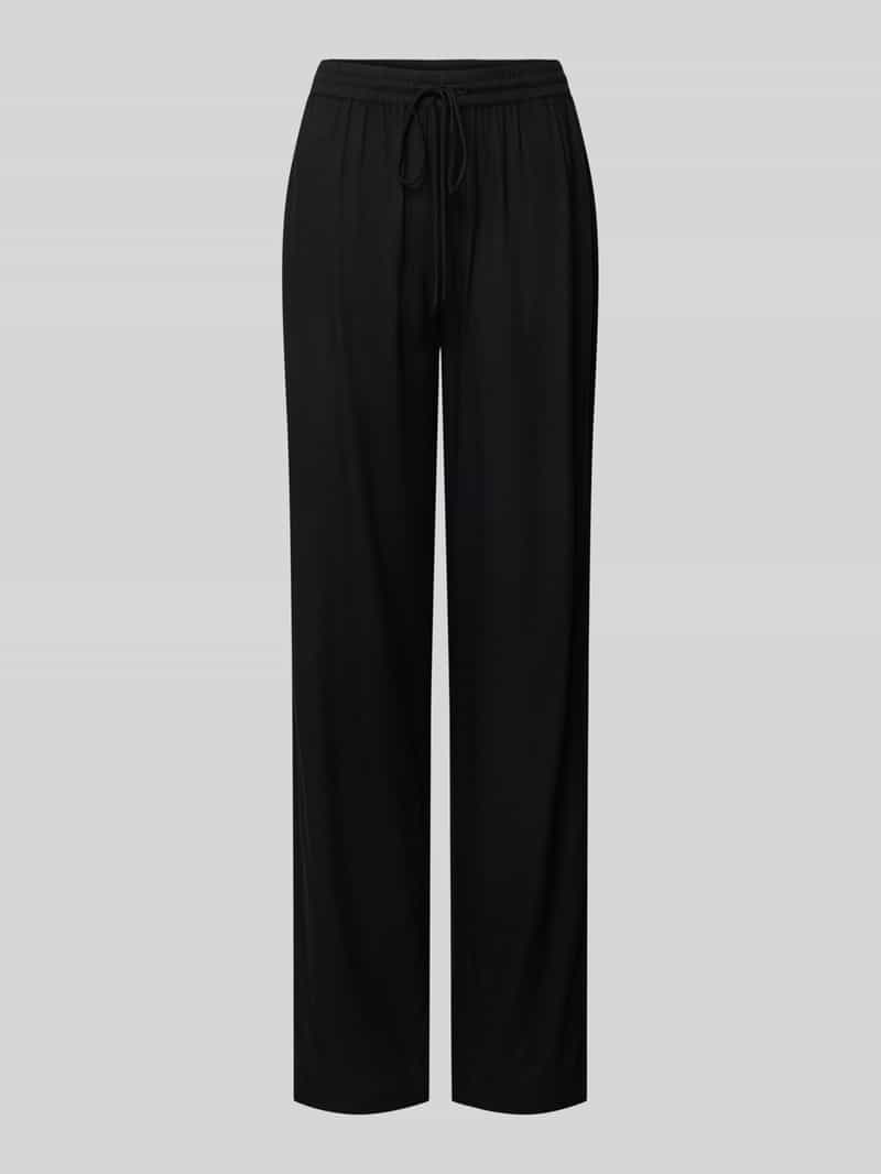 Spodnie materiałowe z kwiatowym wzorem model ‘NYA’