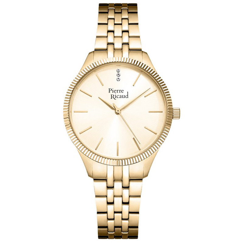 Zegarek Damski Pierre Ricaud P23010.1111Q CYRKONIE złoty