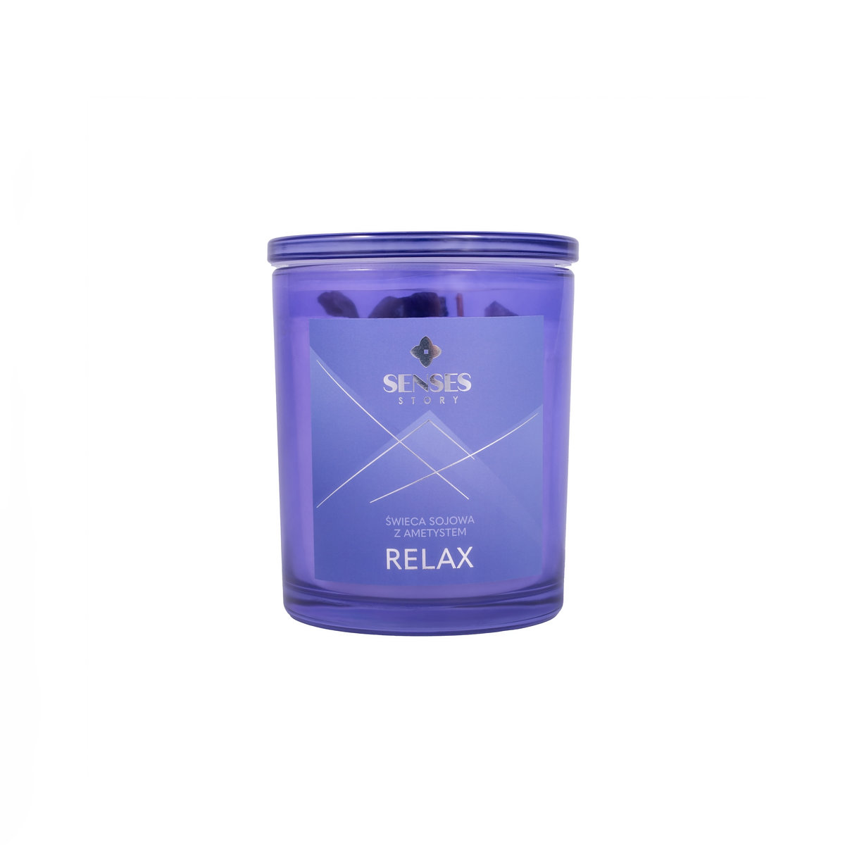 Senses Story, RELAX, Świeca sojowa, dzika lawenda, 440 g