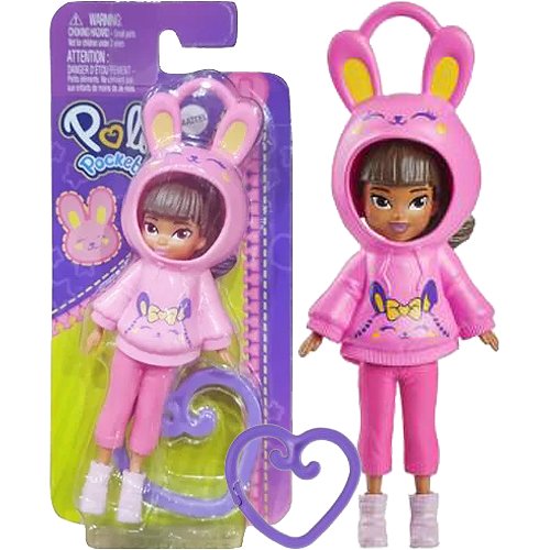 POLLY POCKET FIGURKA LALECZKA ZAWIESZKA KRÓLICZEK MATTEL HRD63