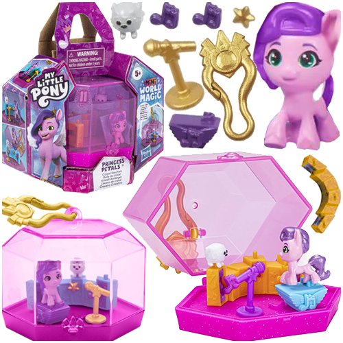 MY LITTLE PONY KUCYK PRINCESS PETALS MAGICZNY DOMEK HASBRO FIGURKA KONIK