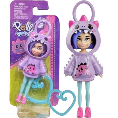 POLLY POCKET FIGURKA LALECZKA ZAWIESZKA DINOZAUR MATTEL HRD62