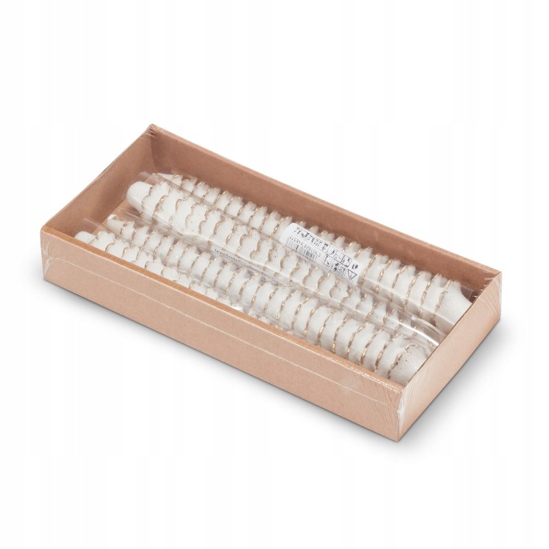 ZESTAW 4 ŚWIEC do Świecznika CHOINKA 24cm ZŁOTA