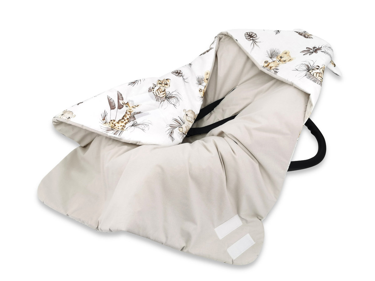 Otulak – kocyk 90 x 90cm OCIEPLANY BAWEŁNA 100% SAWANNA