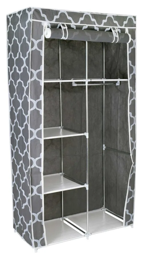 Tekstylna szafa z geometrycznym wzorem 45x12x4 P1-F70
