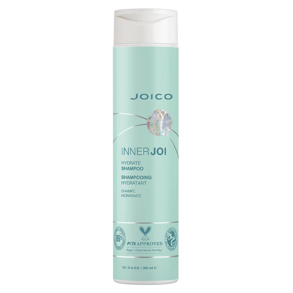 Joico InnerJoi Hydration Shampoo, wegański nawilżający szampon, 300ml