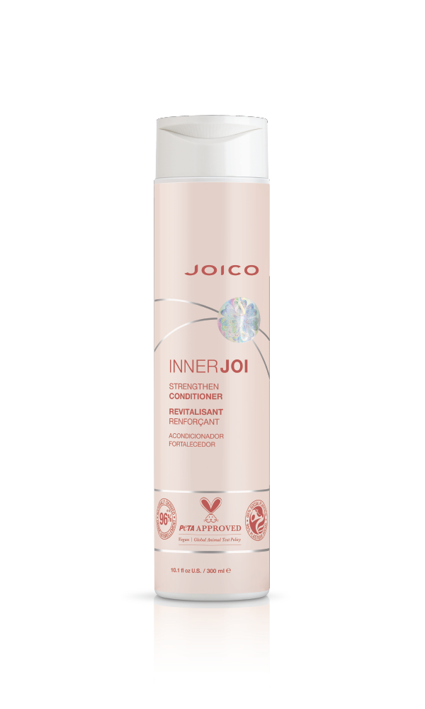 Joico InnerJoi Strengthen Conditioner, wegańska odżywka do włosów osłabionych, 300ml