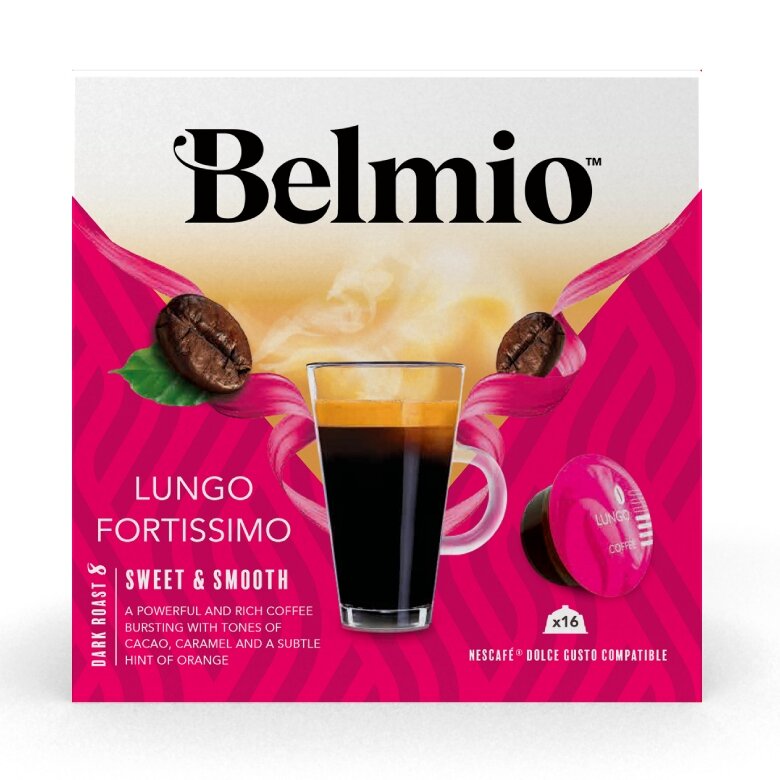 Kapsułki do Dolce Gusto zamienniki Belmio Lungo Fortissimo 16 sztuk