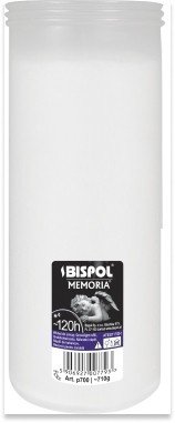 Wkład do zniczy parafinowy BISPOL P700 120H 1szt.