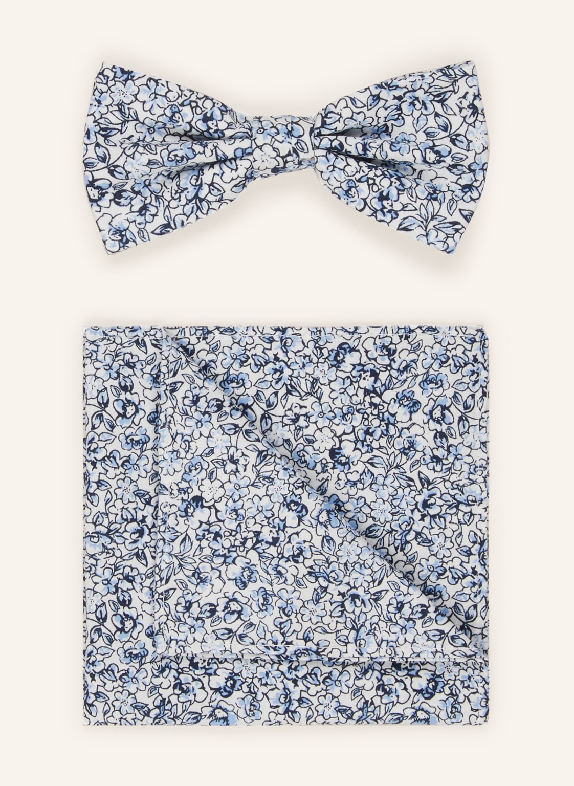 Prince Bowtie Zestaw: Mucha Z Poszetką blau