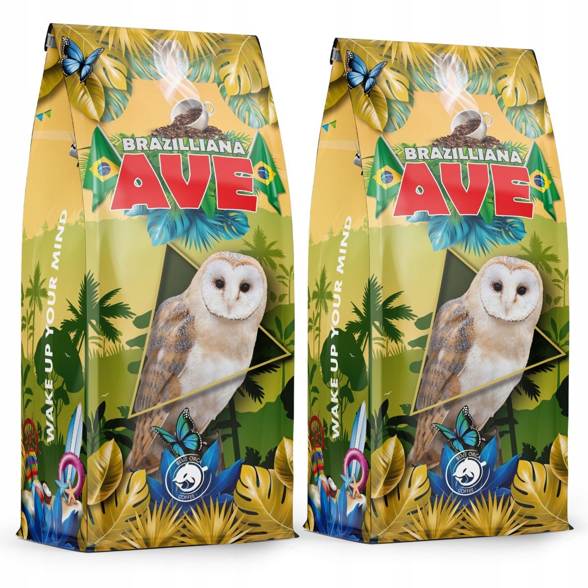 Kawa Ziarnista Brazilliana Ave -Świeżo Palona Z Palarni 2X1 Kg - Blue Orca