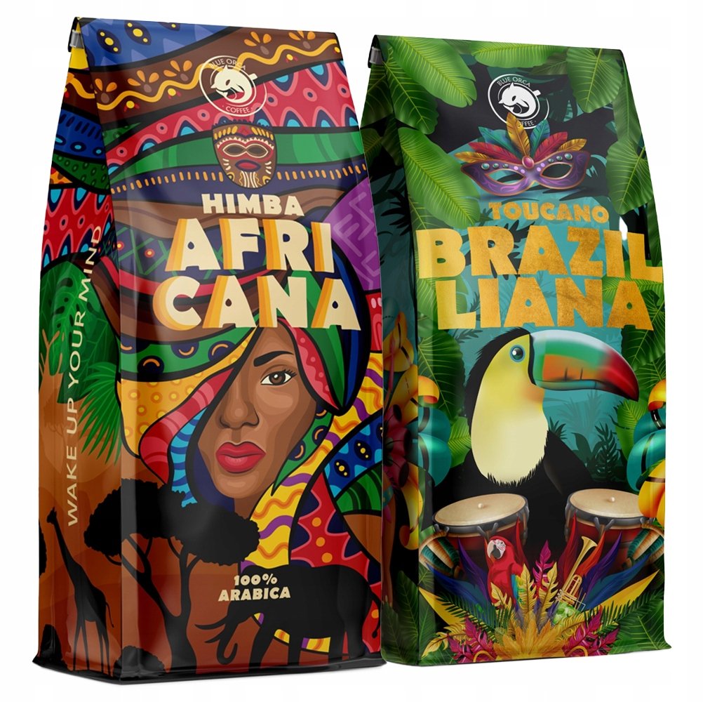 Kawa Ziarnista 2Kg Zestaw - Świeżo Palona - Z Palarni Kawy Blue Orca Coffe