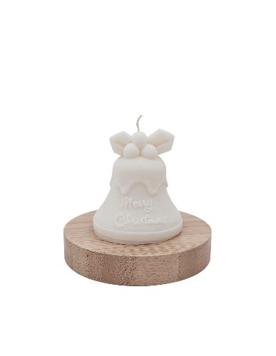 Sojowa świeczka zapachowa Dzwon Świąteczny 8cm 135,5g Truskawka