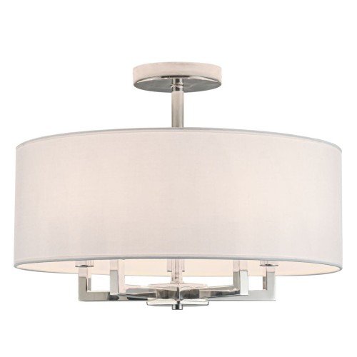 Lille lampa sufitowa 5xE14 nikiel/biały C05951NI