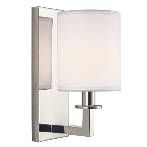 Lille kinkiet 1xE14 nikiel/biały W01937NI