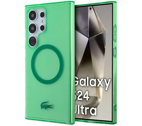 Lacoste Transparent MagSafe do Samsung Galaxy S24 Ultra Zielony