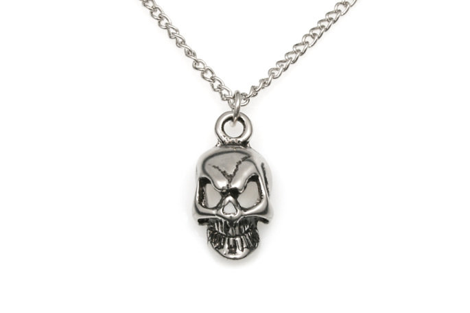 Groźna Czaszka Wisiorek Męski Punk Rock