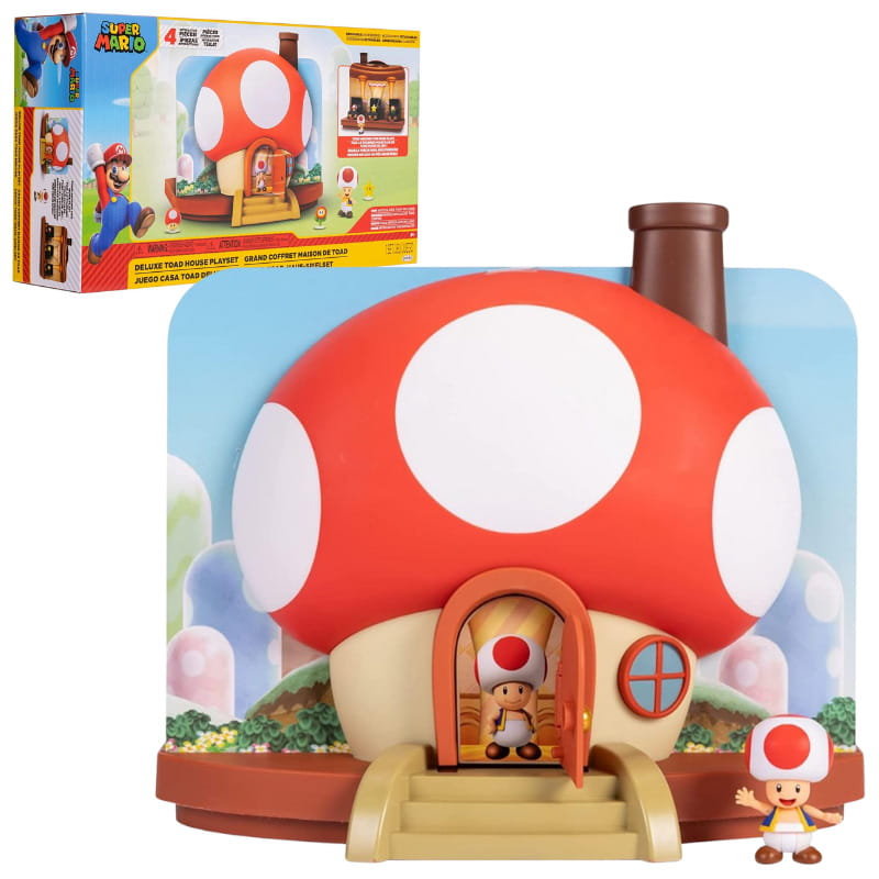 Super Mario Bros Domek Toada Zestaw Do Zabawy Deluxe Z Figurkami