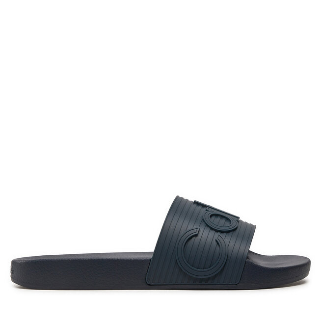 Klapki Calvin Klein Pool Slide HM0HM01519 Granatowy